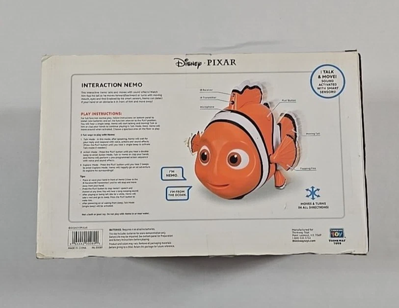 Редкие игрушки Thinkway Disney Pixar Interaction Nemo — интерактивная игрушка *ЧИТАЙТЕ* - Изображение 3 из 4