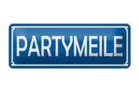 Blechschild Spruch 27X10 Cm Partymeile Schild