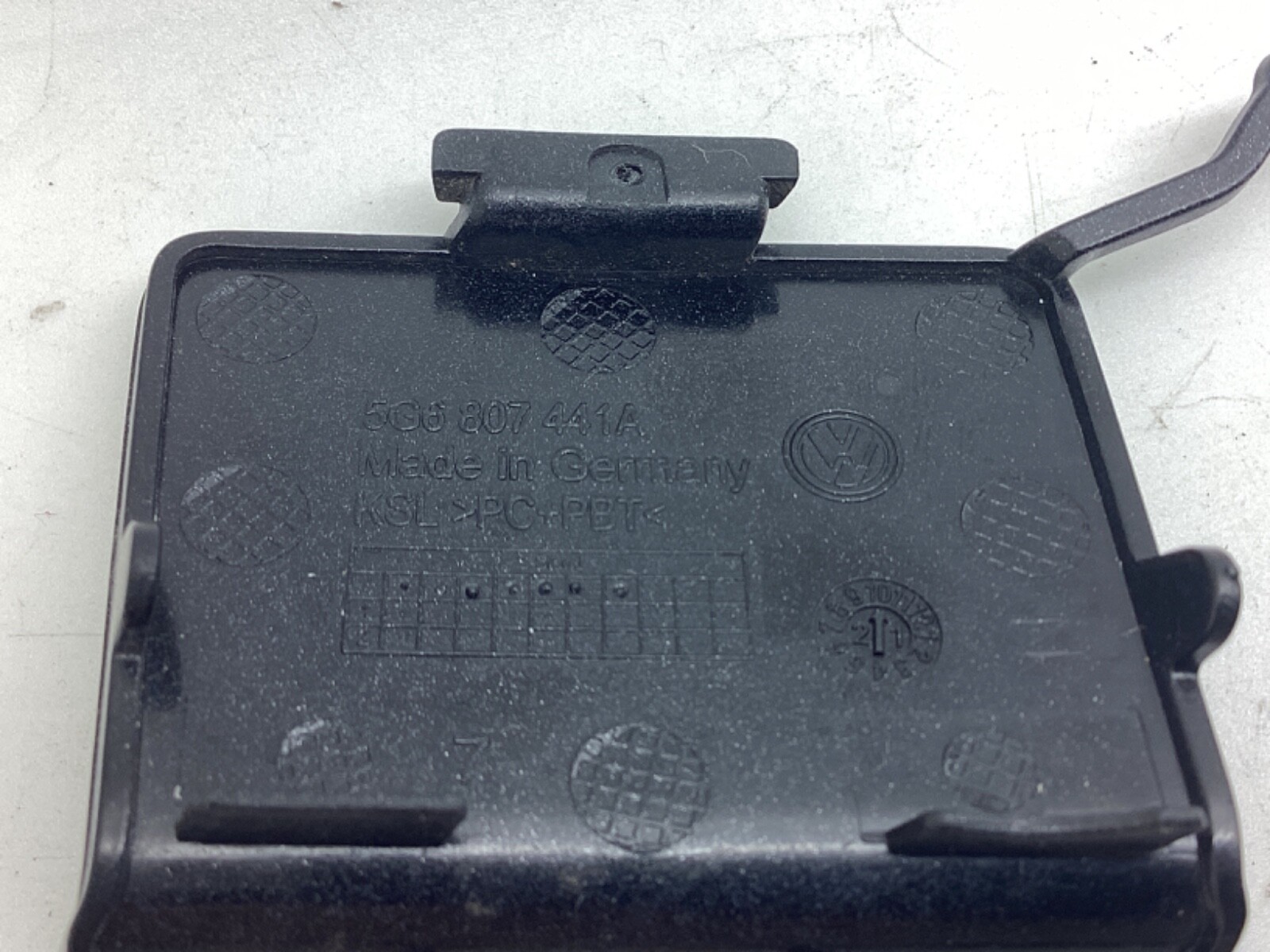 VW Golf MK7 GTI GTD 5G Silver Rear Bumper Tow Hook Eye Cap Hole Cover