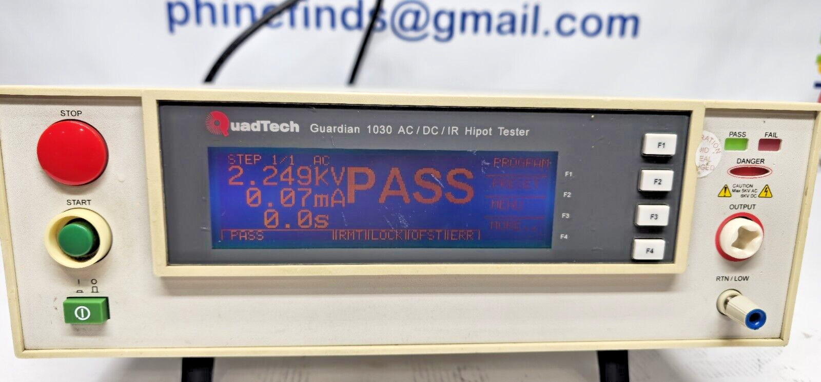 QuadTech Guardian 1030 AC/DC/IR Hipot Tester