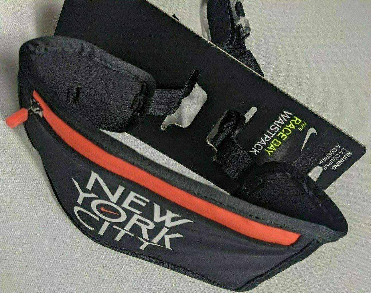 New Nike NYC Running Race Day Waist Pack Crossbody Sling Fanny Pack Bag  Black | eBay