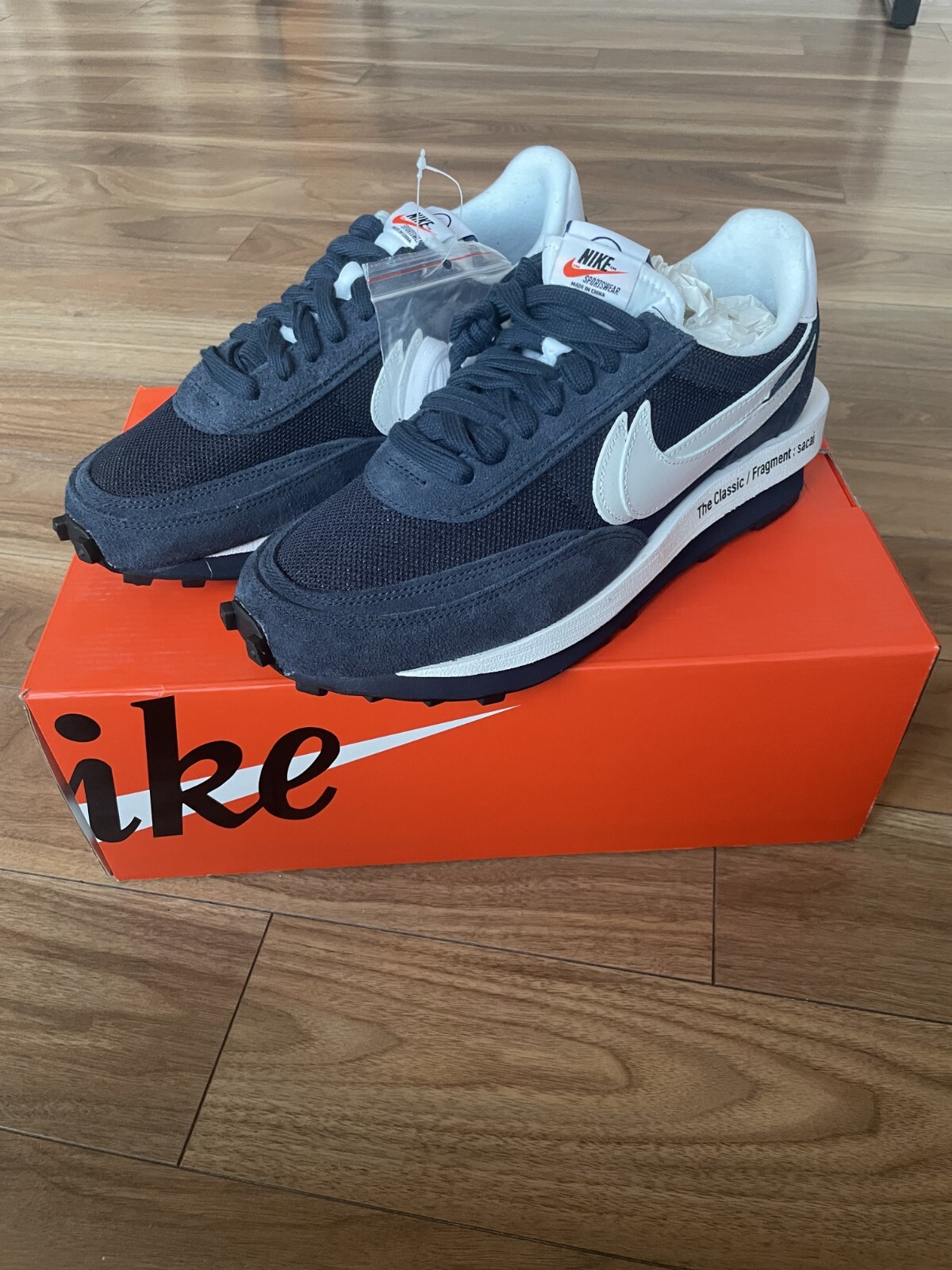 SACAI X NIKE Taglia 10 5 Nike LDV Waffle x Fragment Design x sacai Low Blue Void