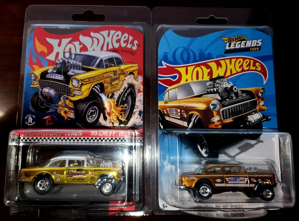 Hot Wheels 2020 Legends Tour '55 Chevy Bel Air Gasser & 2019 RLC