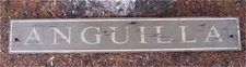 ANGUILLA Sign - Rustic Hand Painted Wood Sign HUGE