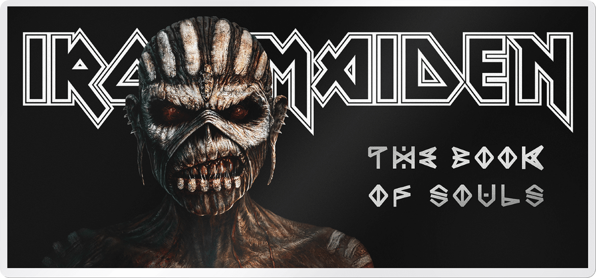 2024 Cook Island Iron Maiden The Book of Souls 5 Gram Silver Colorized Note