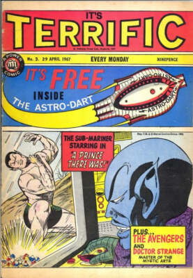 Terrific #3 - Odhams Press Ltd / British - 1967 - Free Gift Not Included - GD