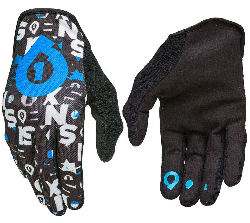 MEN'S 661 COMP REPEATER MOTOCROSS MX BIKE GLOVES BLACK CYAN X-LARGE XL 11