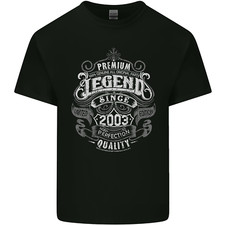Premium Legend 23rd Birthday 2003 Mens Cotton T-Shirt Tee Top