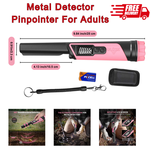 Metal Detector Pinpointer,IP68 Waterproof,LCD Screen,High Accuracy,3 ...