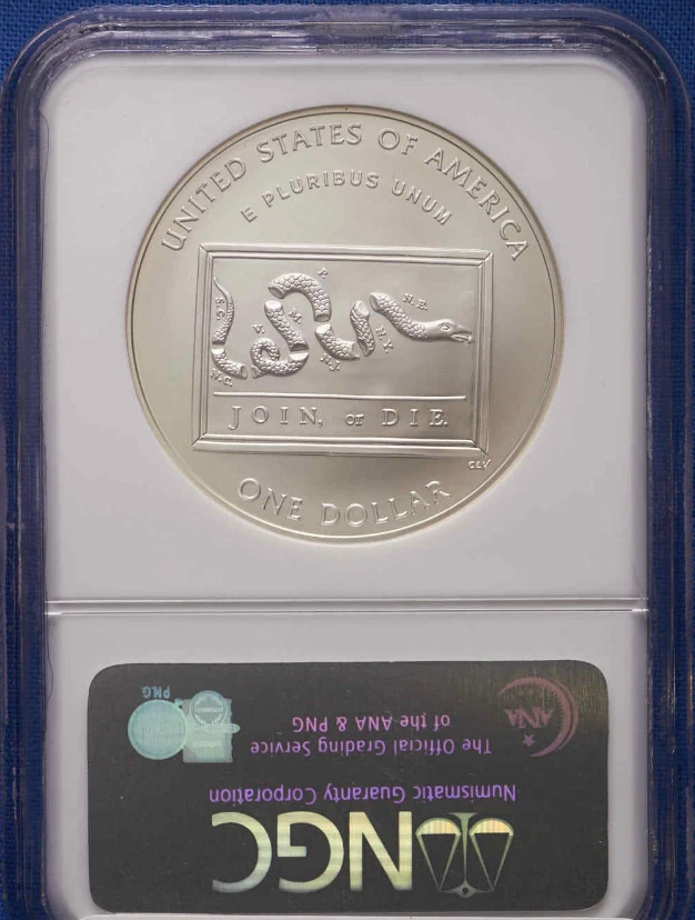 :2006-P S1$ Ben Franklin Scientist Commemorative Silver Dollar NGC MS 70 Top Pop - Image 2 of 2