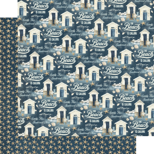 GRÁFICO 45 "LA PLAYA LLAMA" PAQUETE DE PAPEL 8X8 24 HOJAS OCEAN SCRAPJACK'S PL - Imagen 9 de 9
