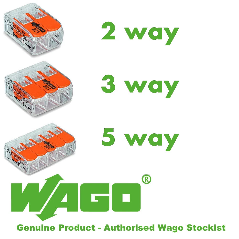 Wago Reusable Lighting Electrical Connector All Series 221 222 224  