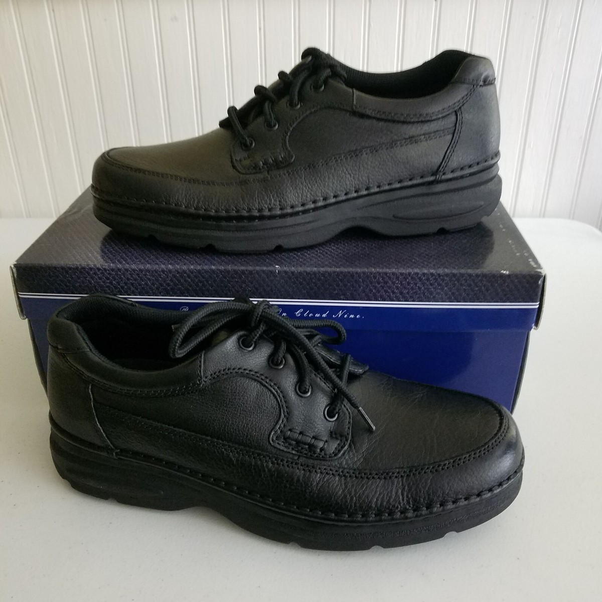 Nunn Bush Black Cam Cameron Oxford Comfort Gel Casual 