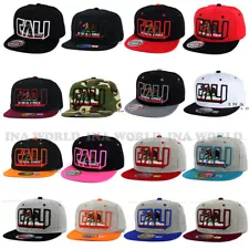 California Republic Hat Cap CALI Classic Bear Snapback Flat Bill Baseball Cap 