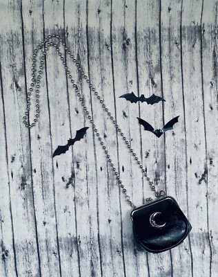 Gothic Mini Moon Crossbody Purse Coin Bag