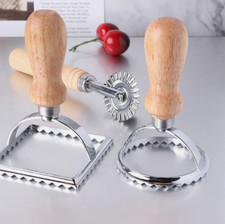 3x Ravioli Cutter Set Pasta Press Kitchen Attachment Kit Ravioli Maker Mold UK