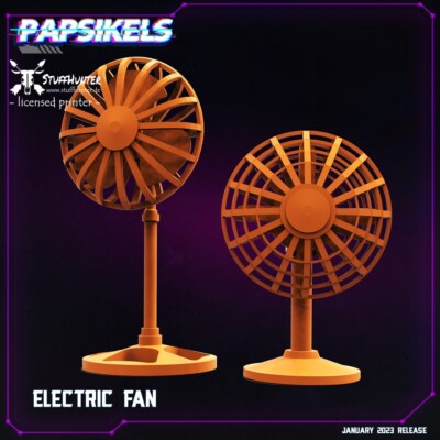 Electric Fan Set (2) - Papsikels - Cyberpunk Tabletop Wargaming Sci-Fi 28-32mm