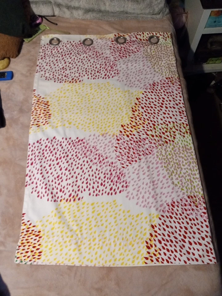 LOTE DE 2 Paneles Cortina Ikea MURGRÖNA 57"X 98" (145X250CM) COLORIDO ABSTRACTO Foto 4 de 4