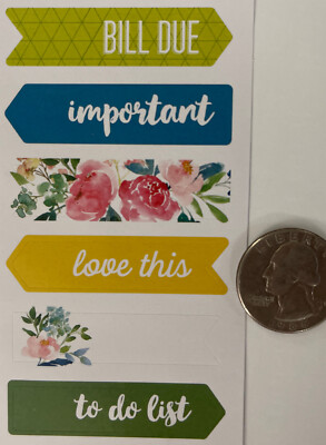 TO DO LIST Stickers (12pc)3birds  Important Do Today Appointment Bill Due Labels