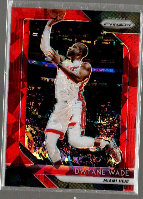 2018-19 Panini Prizm Prizms Red Ice #206 Dwyane Wade