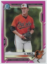 DL HALL 2021 Bowman Chrome Prospect - Fuchsia Refractor /199 - BCP-122