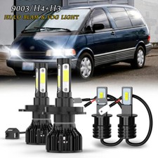 4pcs Led Headlights Highlow Fog Light Bulbs 6000k For Toyota Previa 1994-1997