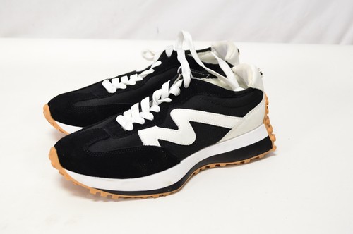 Steve Madden Campo Womens Sneaker Black Whtie Size 8M