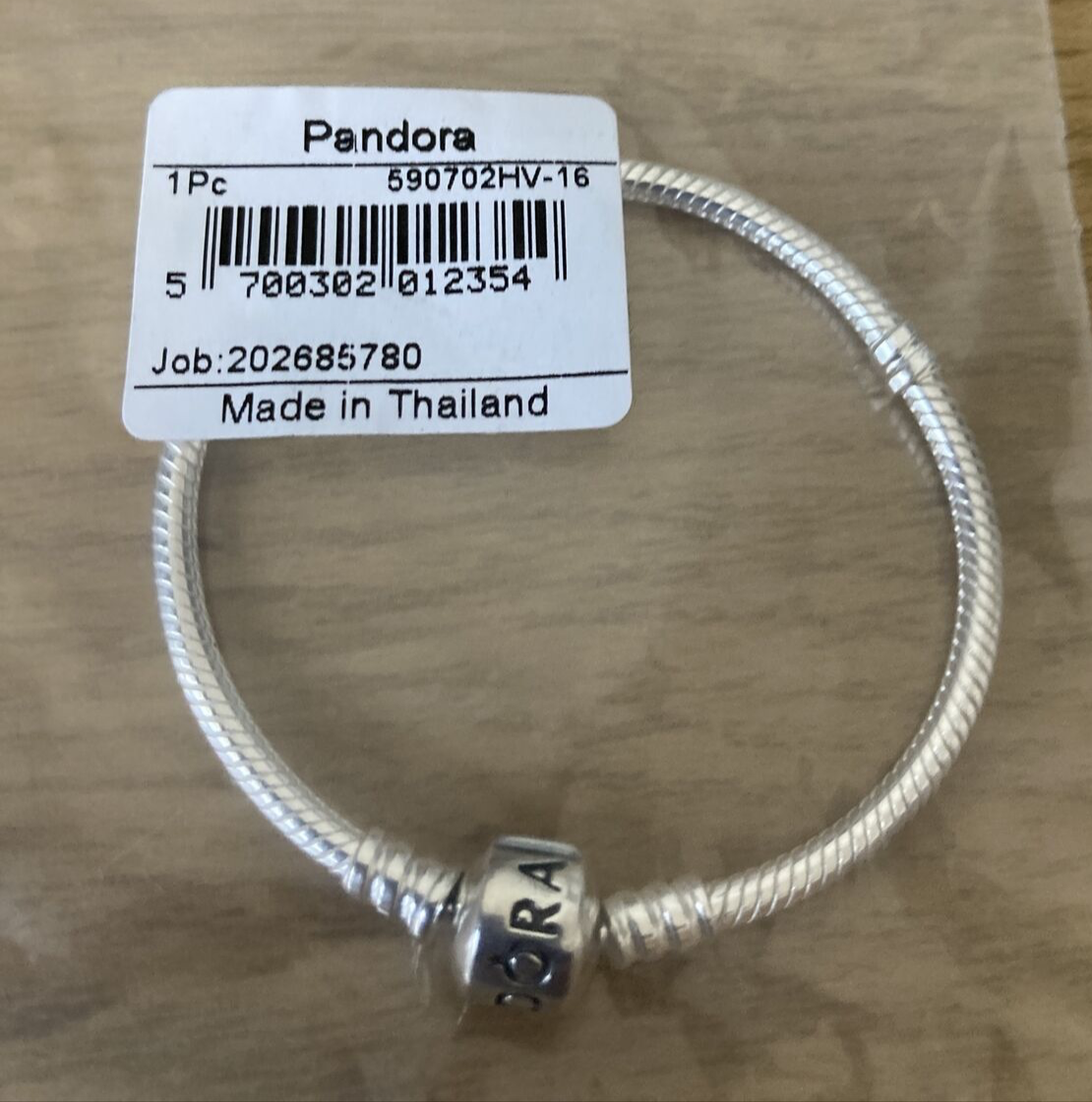 Pandora Moments Snake Chain Bracelet 590702HV-16 | eBay