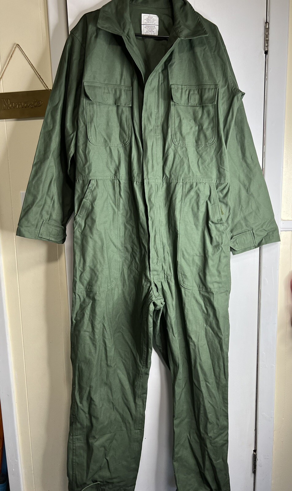 Vintage Army Green Military Coveralls Gem