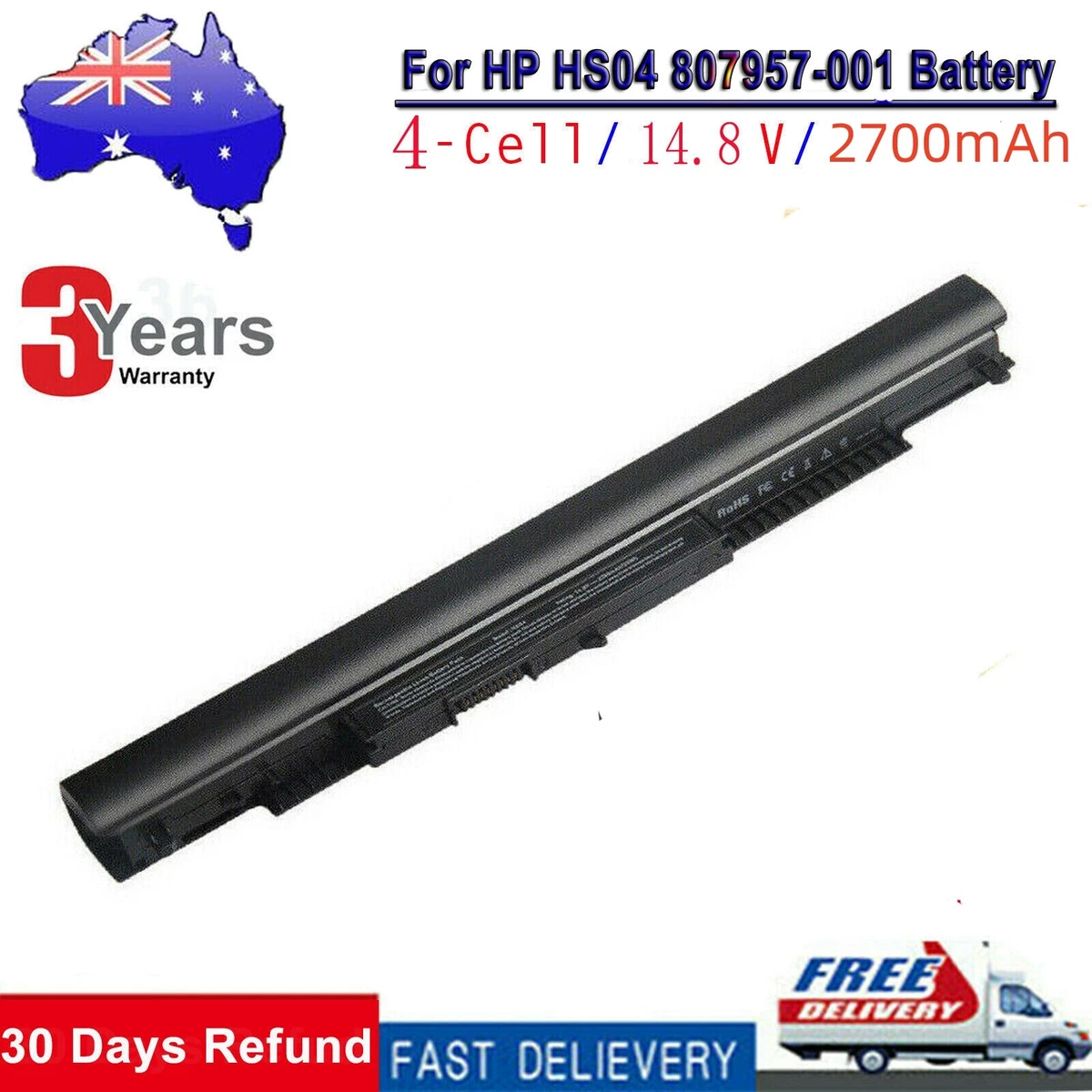 Hp 2024 hs04 battery