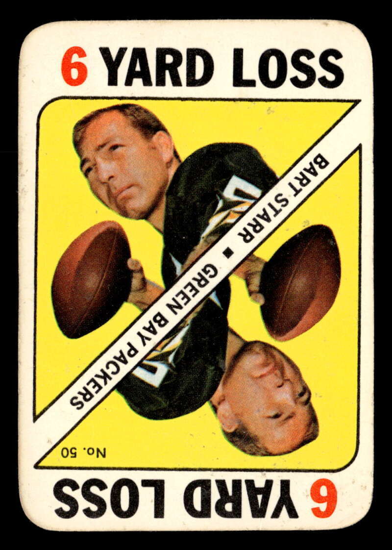 1971 Topps Bart Starr Game Inserts #50 Green Bay Packers VG/VG-EX Y6812