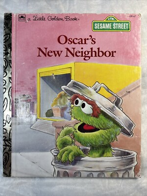 洋書 Little Golden Book Oscar's New Neighbor Vintage A Little Golden Book Sesame Street Oscar's New Neighbor