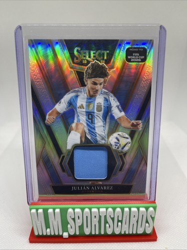 2025/26 Panini Select WORLD CUP SOCCER JULIAN ALVAREZ JERSEY ARGENTINA SILVER