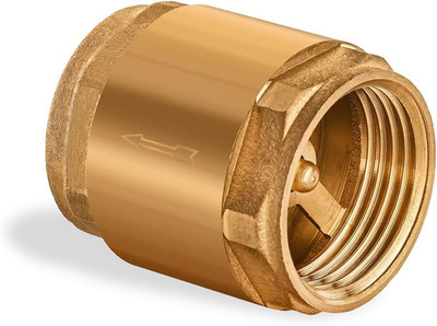 Brass One Way Check Valve 1 Inch Backflow Preventer Female NPT Thread for Plumbi