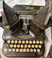 Antique Oliver Standard Visible Typewriter No. 5 BAT WING All Original Parts thumbnail