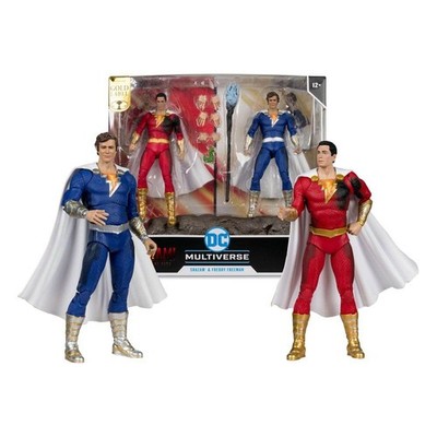 McFarlane DC Multiverse 2er-Pack Shazam (Battle Damage) & Freddie Freeman Gold