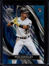 2024 Topps Chrome Black Nick Gonzales RC Blue Refractor Rookie #/75 Pirates