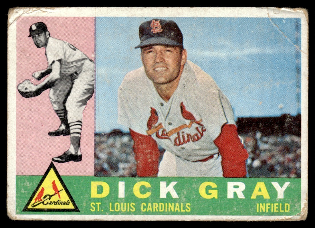 1960 Topps Dick Gray - St. Louis Cardinals #24
