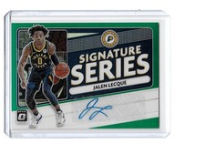 Jalen Lecque Autograph Green Signature Series Donruss Optic 2020-21 #SS-JLQ