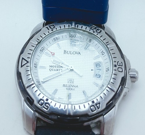 BULOVA Men's Millennia Steel Motion Quartz Watch For PARTS Only