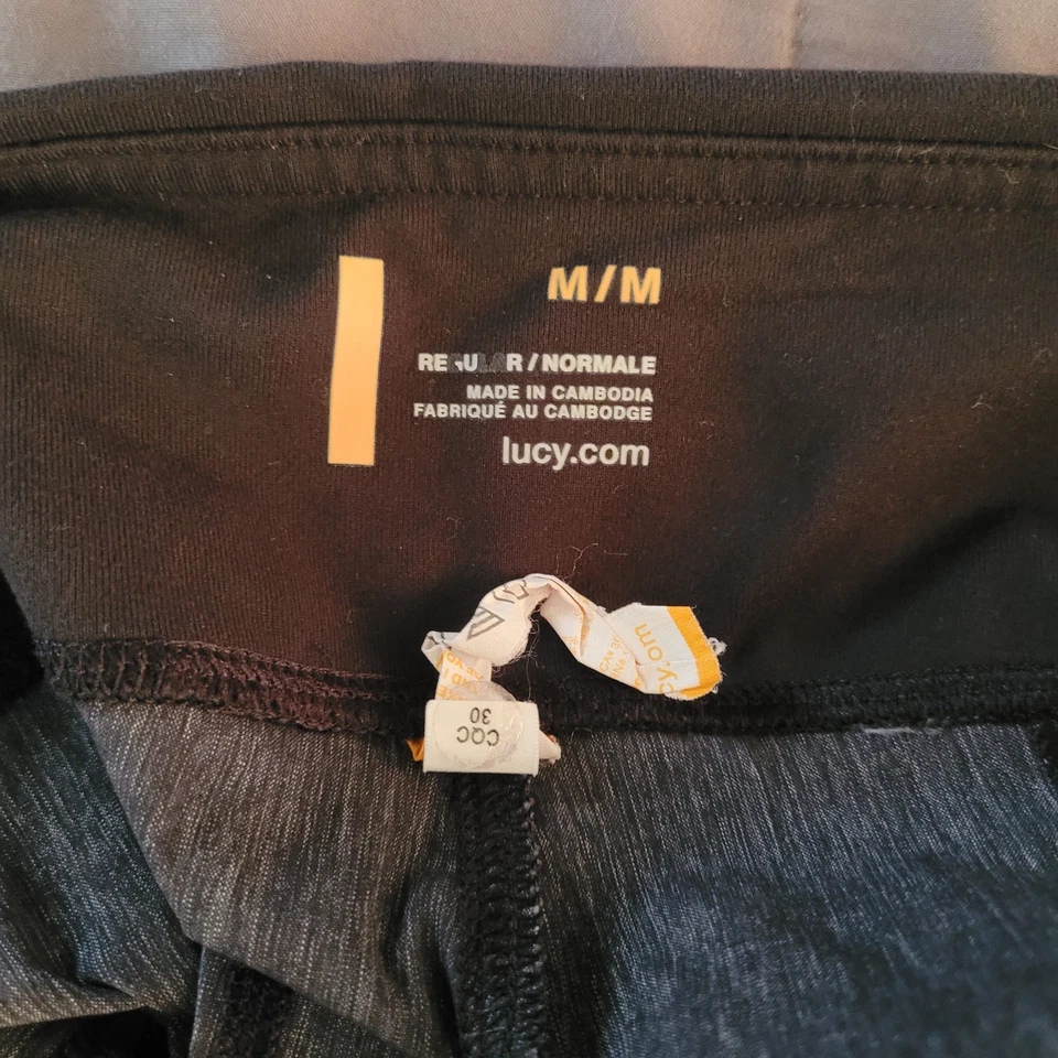 Pantalones rectos acanalados convertibles Lucy gris medio para mujer Get Going Dance Studio Foto 3 de 4