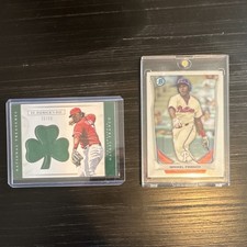 Panini Bowman Maikel Franco Phillies Card Lot St. Patrick's Day Material (2 Car…