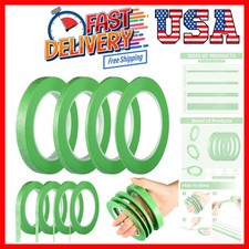 4 Rolls Pinstripe Tape, Masking Tape in 1/16, 1/8, 1/4 and 1/2 Inch Wide, for...