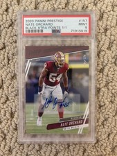 2020 Panini Prestige Nate Orchard Xtra Points Black Auto 1/1 PSA 9 Washington 