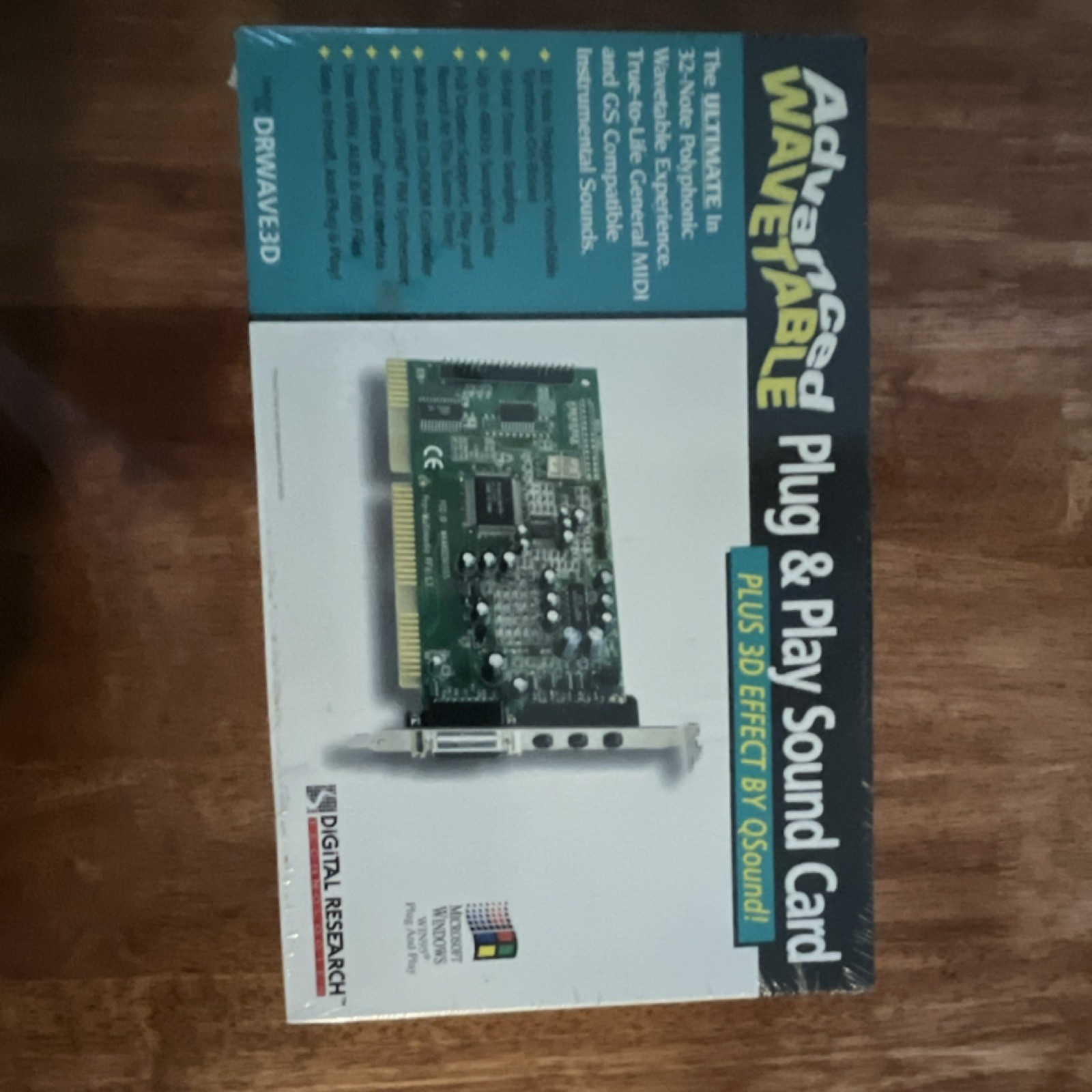 Digital Research DRWAVE3D Advanced Wavetable 3D Sound PCI Plug-In Card, 32-Note