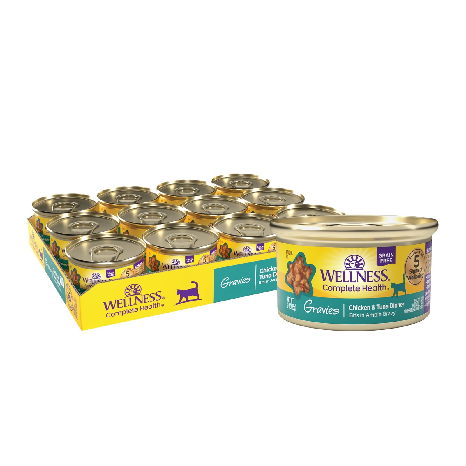 Grain Free Canned Cat Food with Chicken & Tuna 3oz