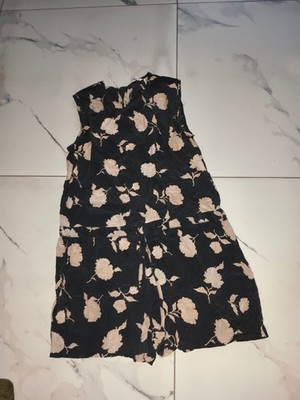 Jumpsuit,  levis  Gr. xs 34 100% seide blumen