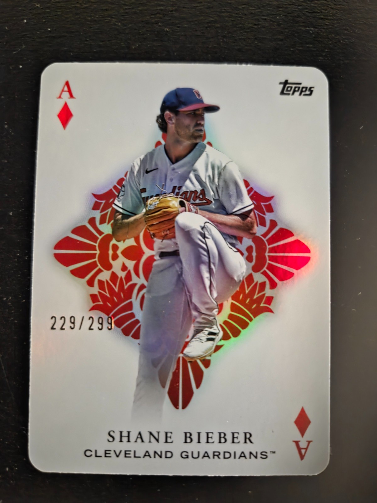 2023 Topps Series 1 Shane Bieber All Aces Black /299 Cleveland Gaurdians