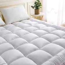 Extra Deep 4" Ultra-Fluffy Queen Mattress Topper Firm 10cm Thick Mattress Topper