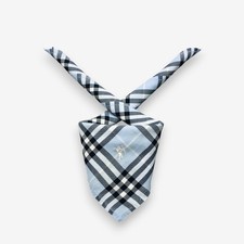 Vintage Burberry Handkerchief Scarf Checkered Luxury Neckerchief Bandana 18x18